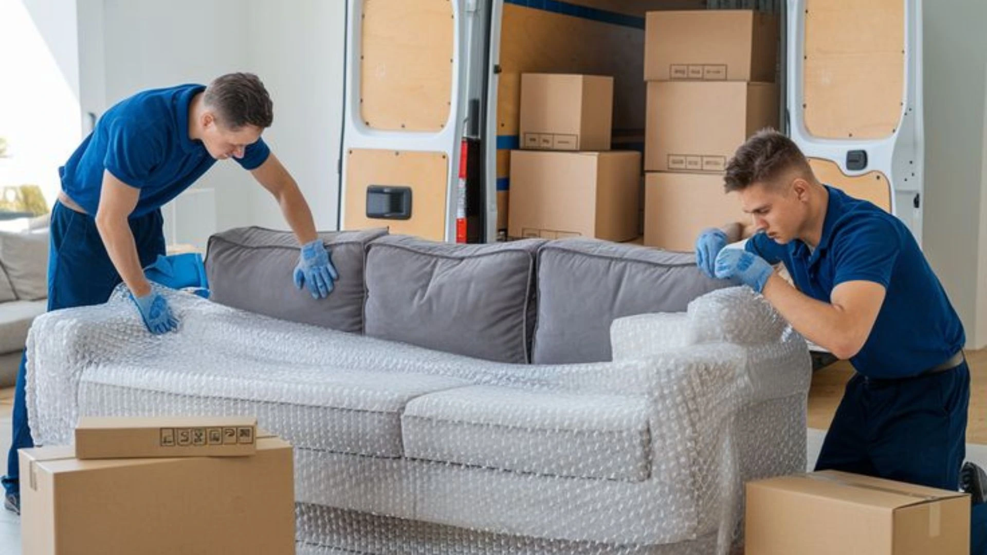 تغليف أثاث احترافي قبل النقل